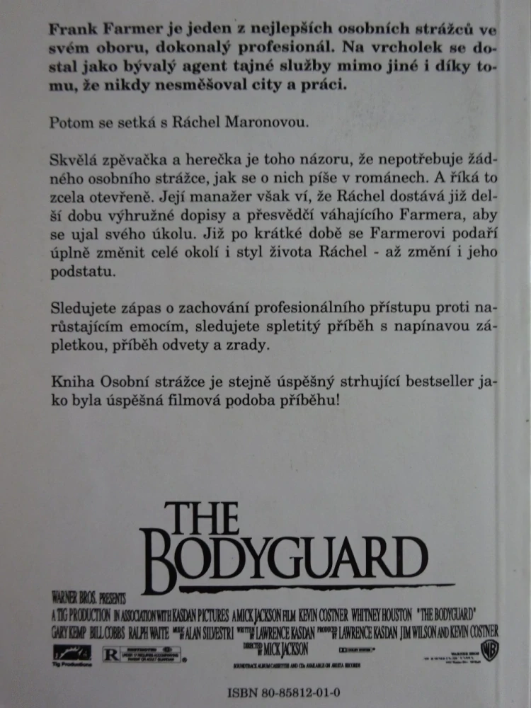 THE BODYGUARD, OSOBNÍ STRÁŽCE, **an