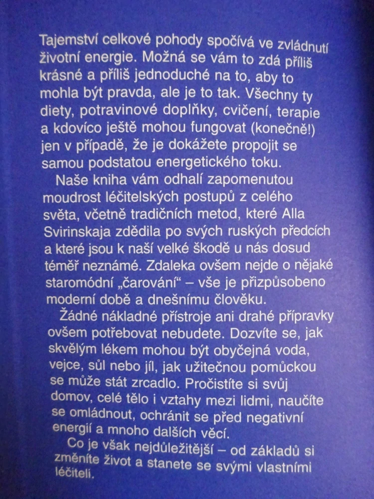TAJEMSTVÍ ENERGIE, ALLA SVIRINSKAJA, **an