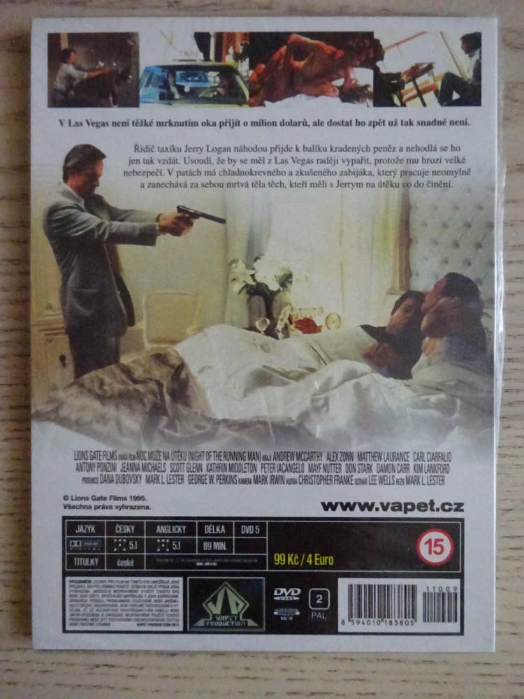 NOC MUŽE NA ÚTĚKU, DVD FILM