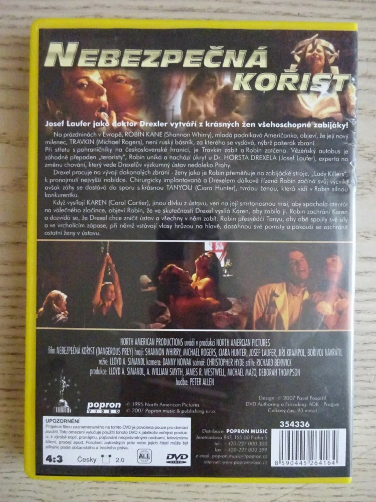 NEBEZPEČNÁ KOŘIST, DVD FILM