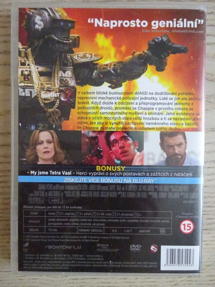 CHAPPIE, DVD FILM