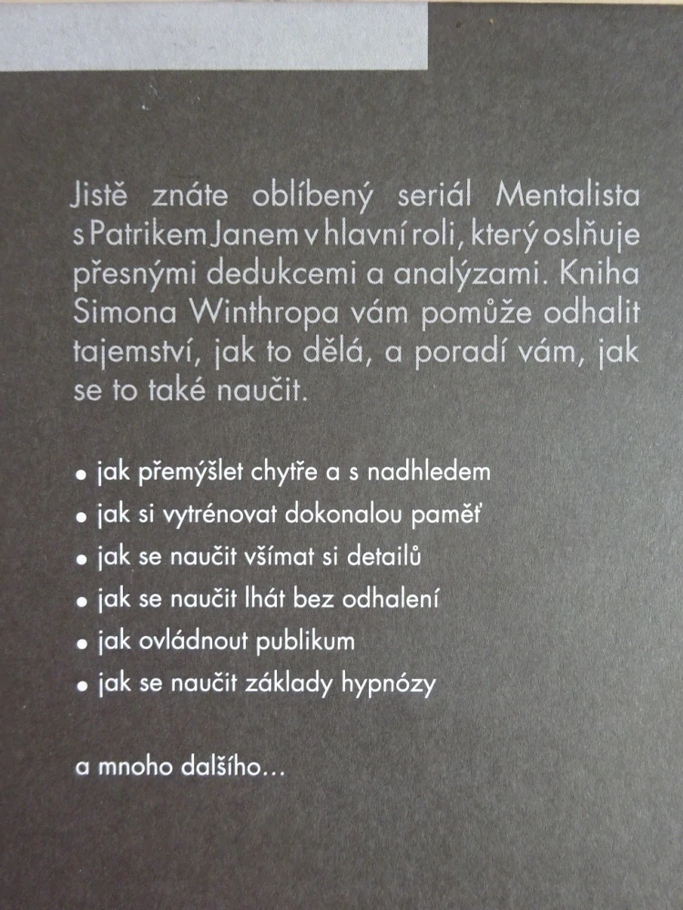 MENTALISTA, SIMON WINTHROP, **an