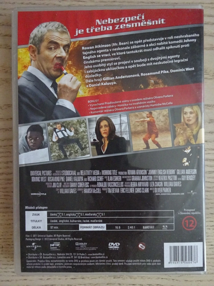 JOHNNY ENGLISH SE VRACÍ, ROWAN ATKINSON, DVD FILM