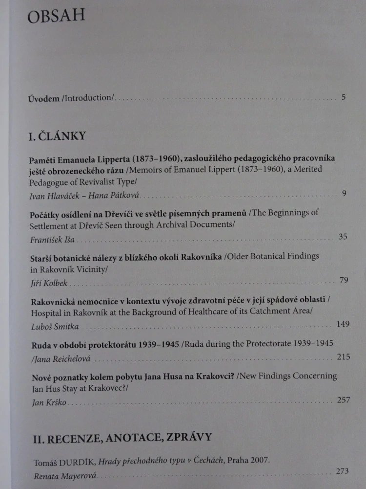 RAKOVNICKÝ HISTORICKÝ SBORNÍK, XII-XIII/2015-2016, **an