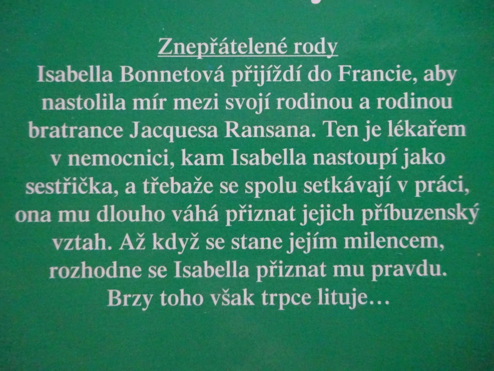 ZNEPŘÁTELENÉ RODY, LILIAN DARCYOVÁ, **an