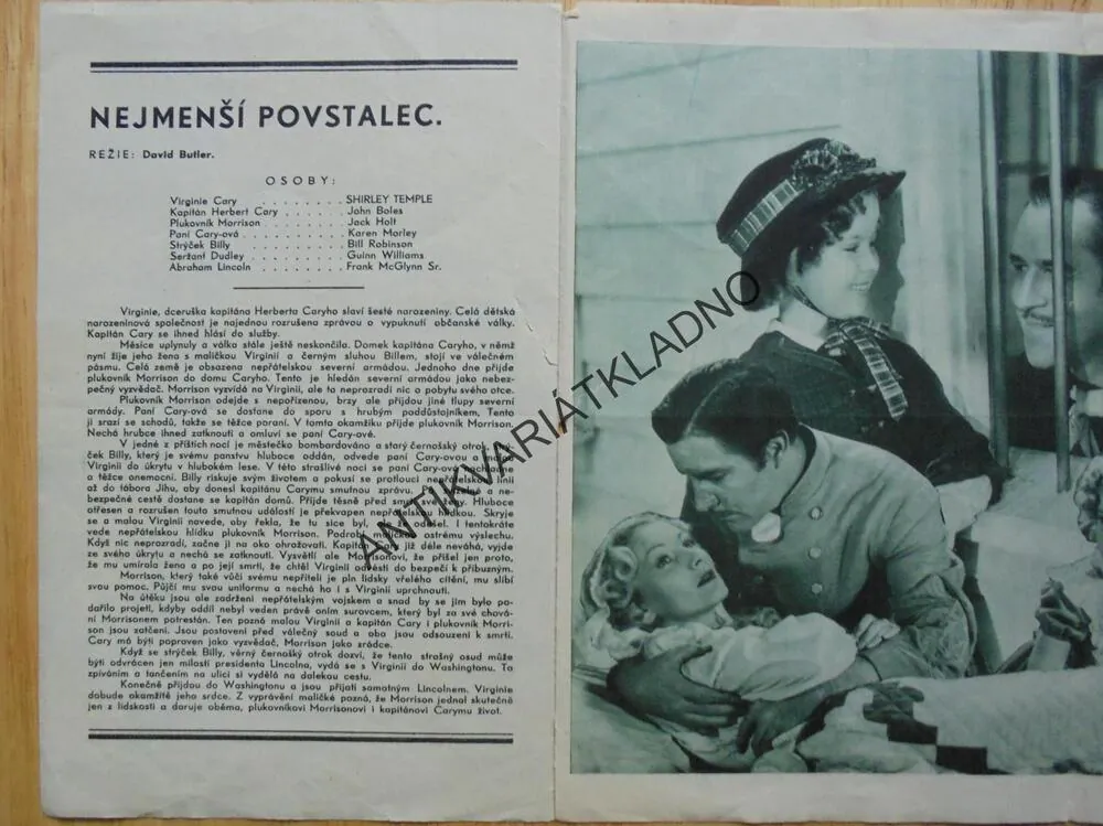 LETÁČEK FILM- SHIRLEY TEMPLE, USA
