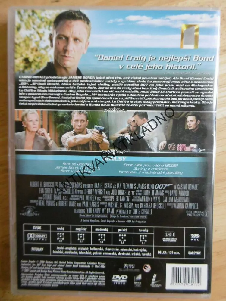 CASINO ROYALE 007, DVD FILM 