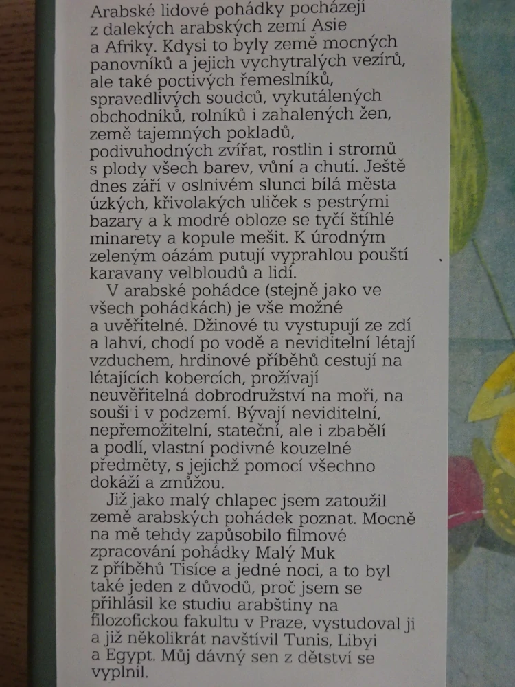 KOUZELNÝ KVĚT POUŠTĚ, ARABSKÉ POHÁDKY, JIŘÍ TOMEK, **an