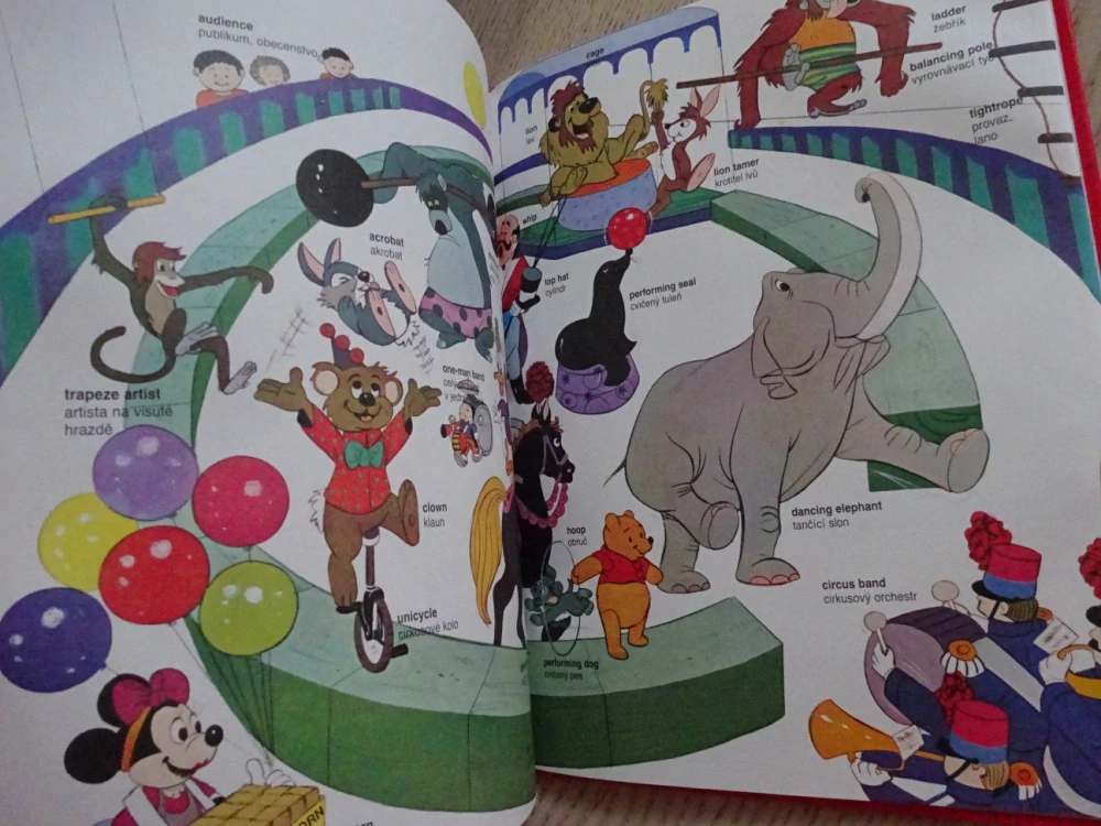VELKÝ OBRÁZKOVÝ SLOVNÍK, ANGLICKO-ČESKÝ, DISNEY, **an