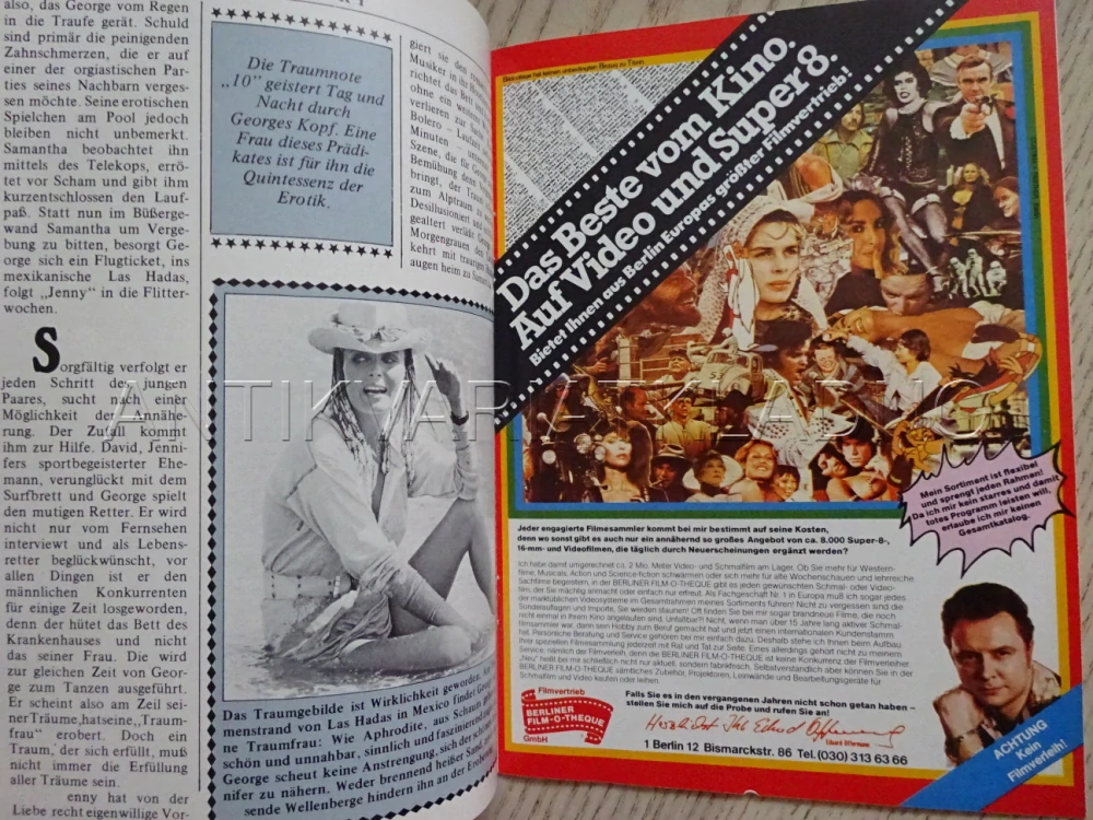 10, FILM USA, BO DEREK, BIO PROGRAM NĚMECKY