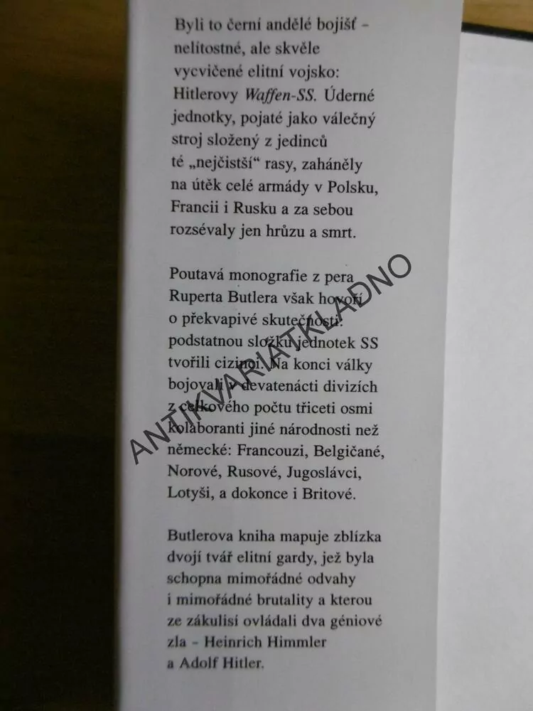 ČERNÍ ANDĚLÉ, HISTORIE ZBRANÍ SS, VÁLKA, **an