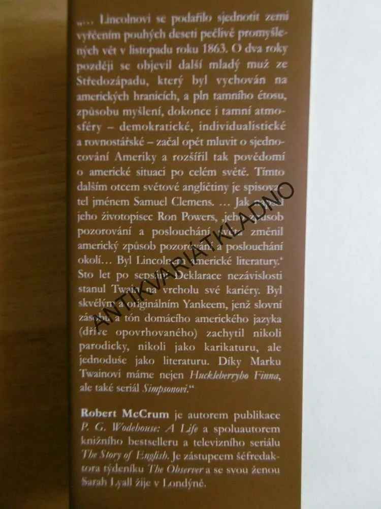 GLOBISH, JAK SE ANGLIČTINA STALA SVĚTOVÝM JAZYKEM, ROBERT MCCRUM, **an