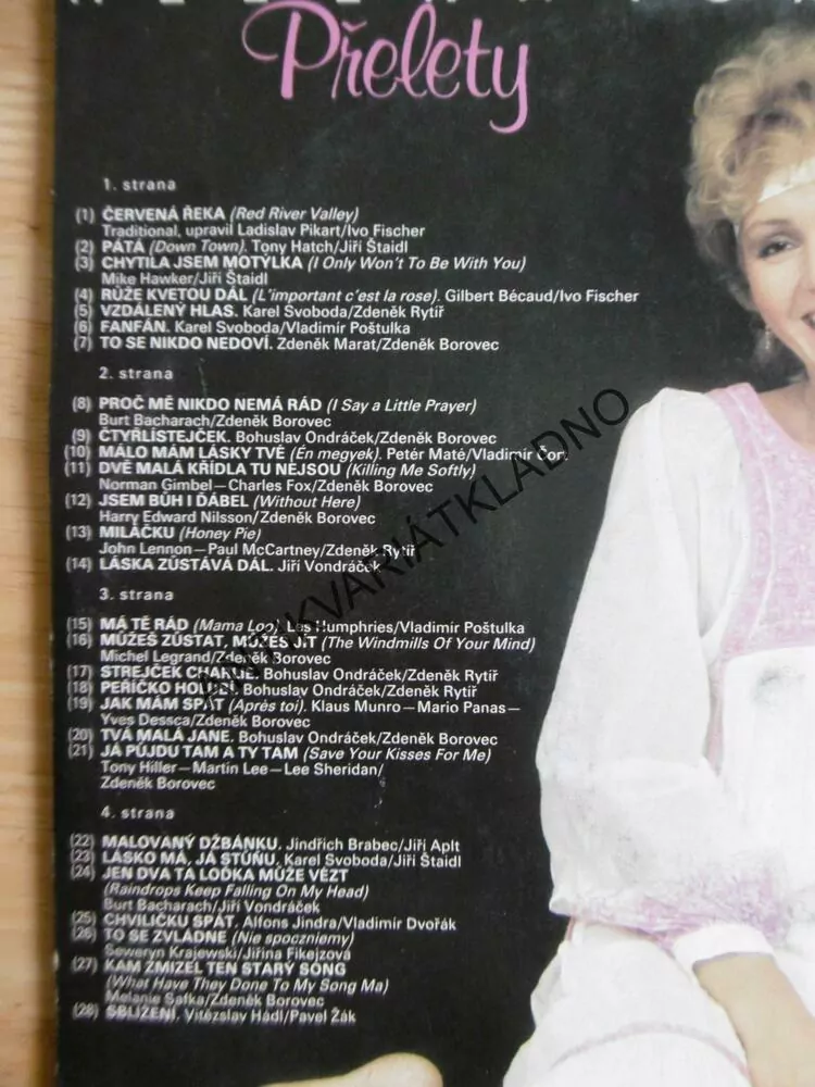 HELENA VONDRÁČKOVÁ, PŘELETY, 2 LP, + plakát