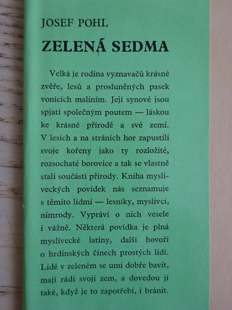 ZELENÁ SEDMA, JOSEF POHL, **an
