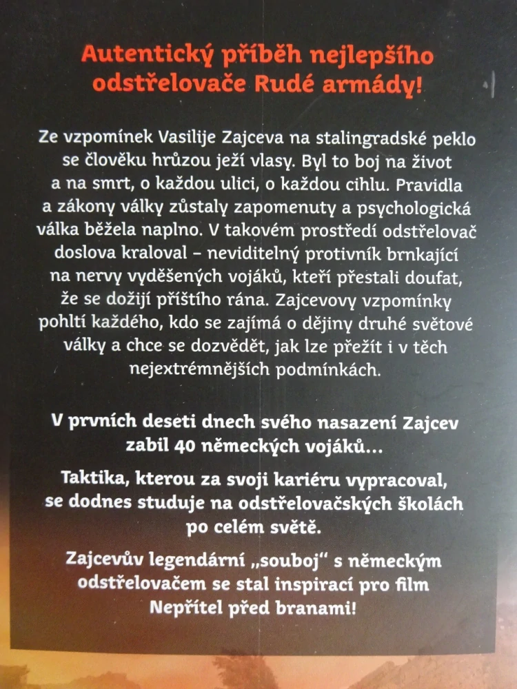 ZÁPISKY ODSTŘELOVAČE, VASILIJ G. ZAJCEV, **an