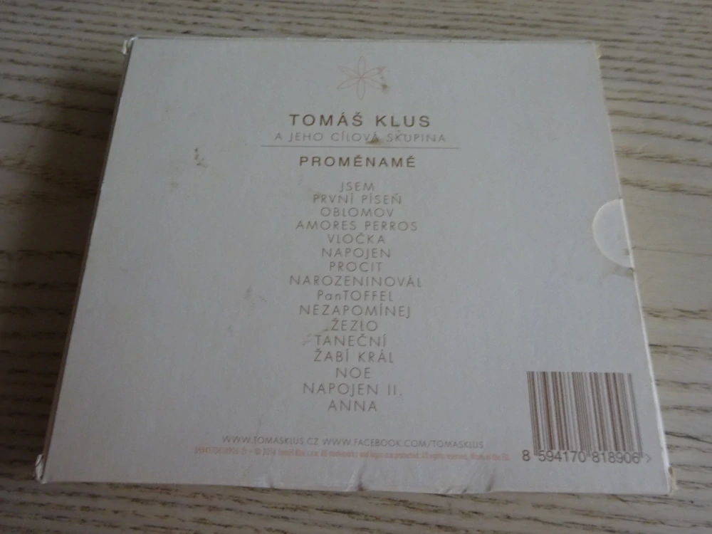 TOMÁŠ KLUS, PROMĚNAMĚ, CD HUDBA