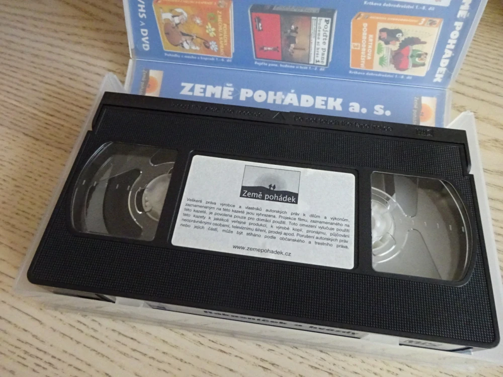 RÁKOSNÍČEK A HVĚZDY, VHS VIDEOKAZETA