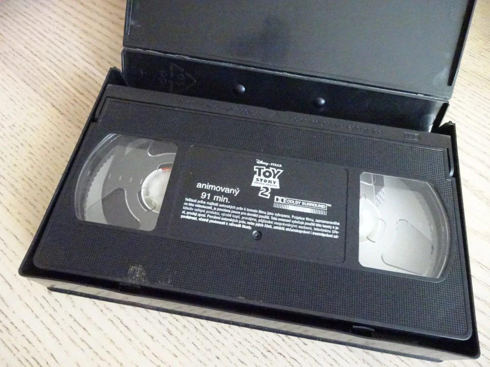 TOY STORY 2, PŘÍBĚH HRAČEK, VHS VIDEOKAZETA