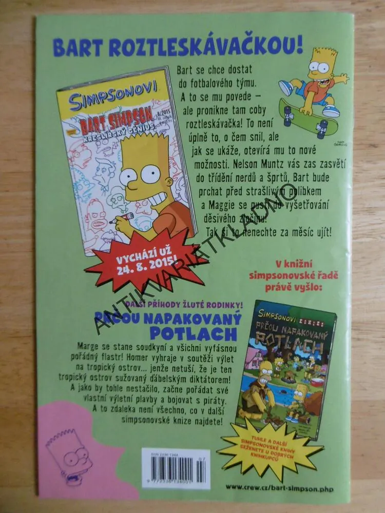 SIMPSONOVI, BART SIMPSON, KOMIKS, 7/2015