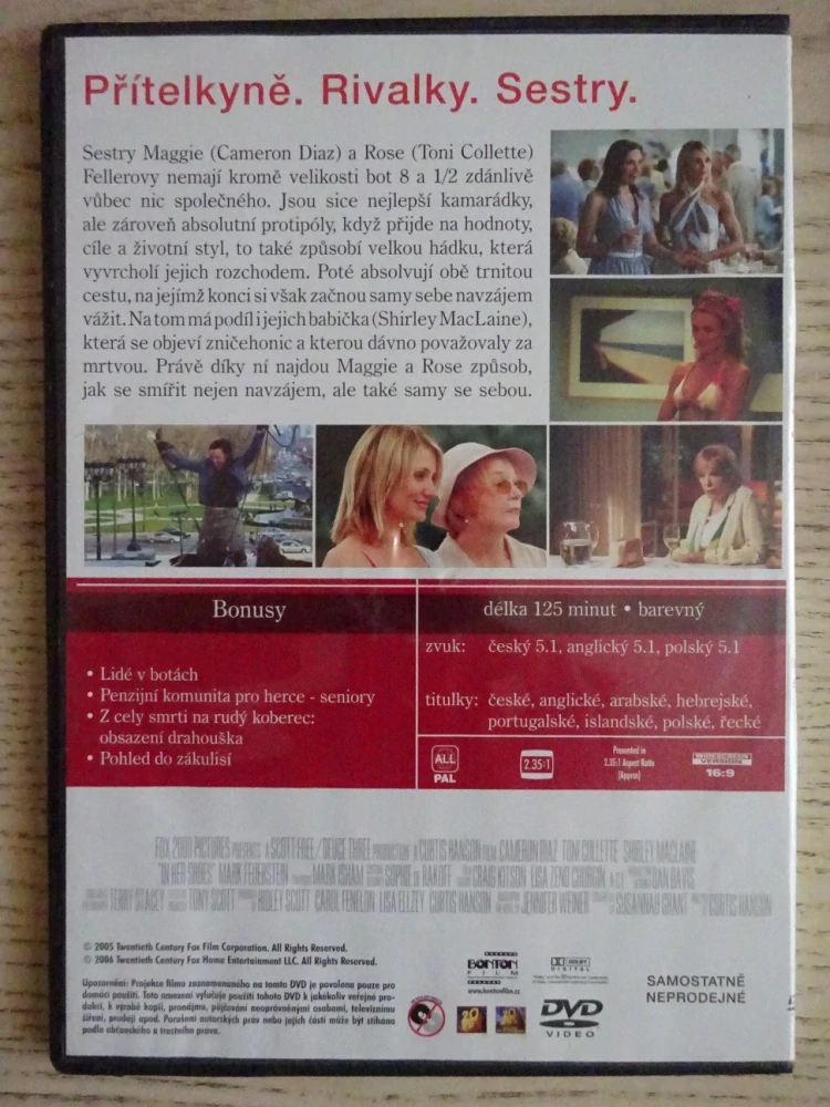 ZNÁ JI JAKO SVÝ BOTY, DVD FILM