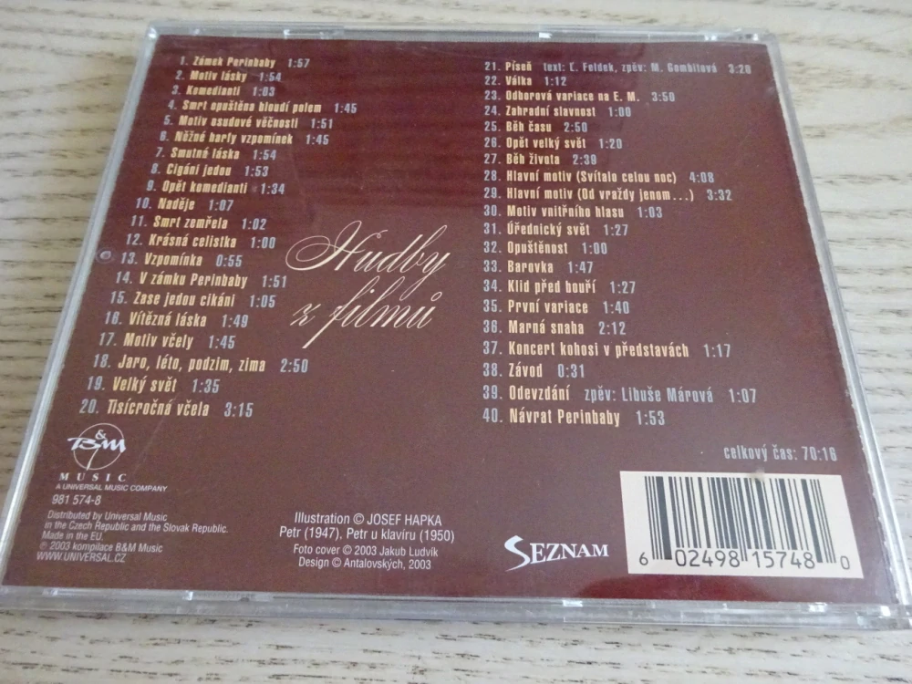 PETR HAPKA, V OBRAZECH, CD HUDBA