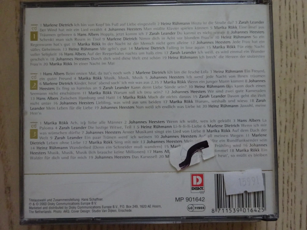 NEJVĚTŠÍ FILMOVÉ HITY, NĚMECKY, 3X CD HUDBA