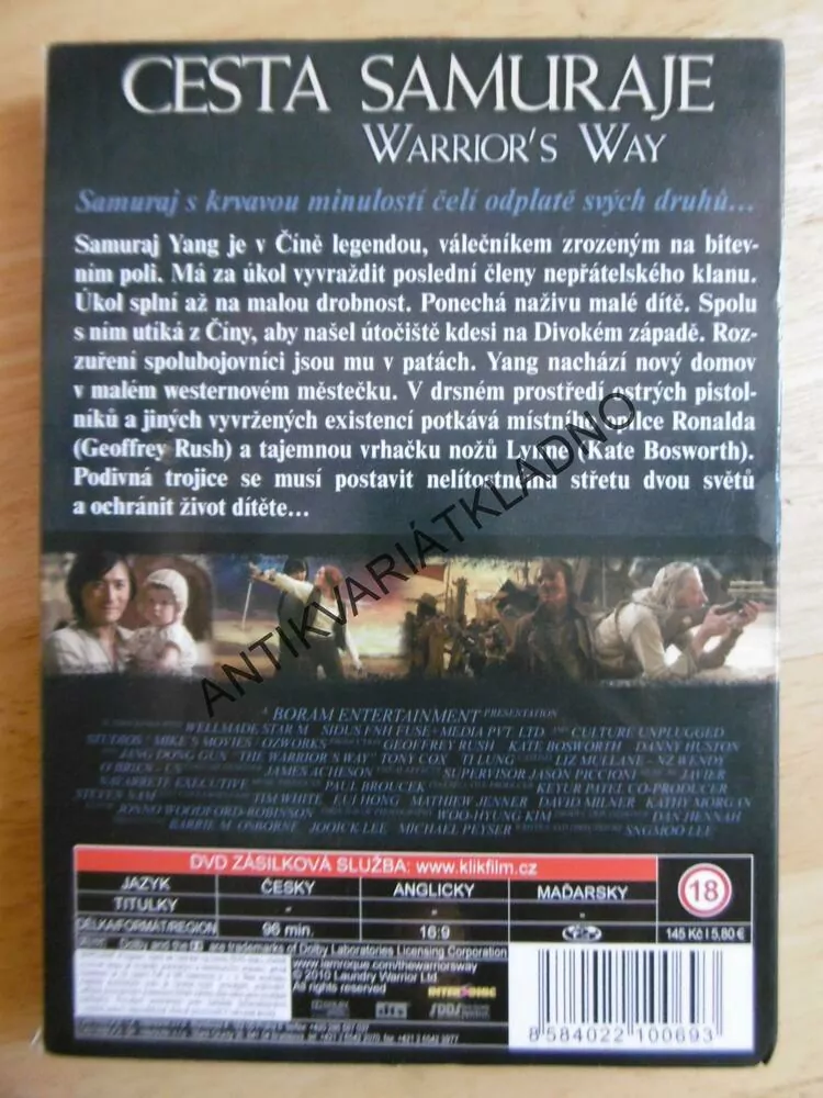 CESTA SAMURAJE A HRDINA POVSTANE, RUSH, DONG GUN, BOSWORTH, DVD FILM