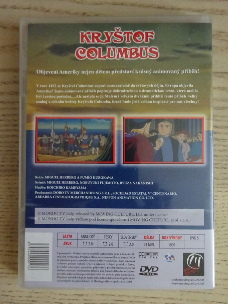KRYŠTOF COLUMBUS, DVD FILM