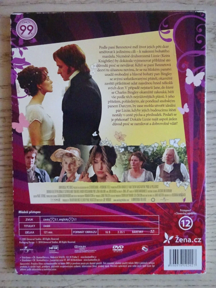 PÝCHA A PŘEDSUDEK, DVD FILM
