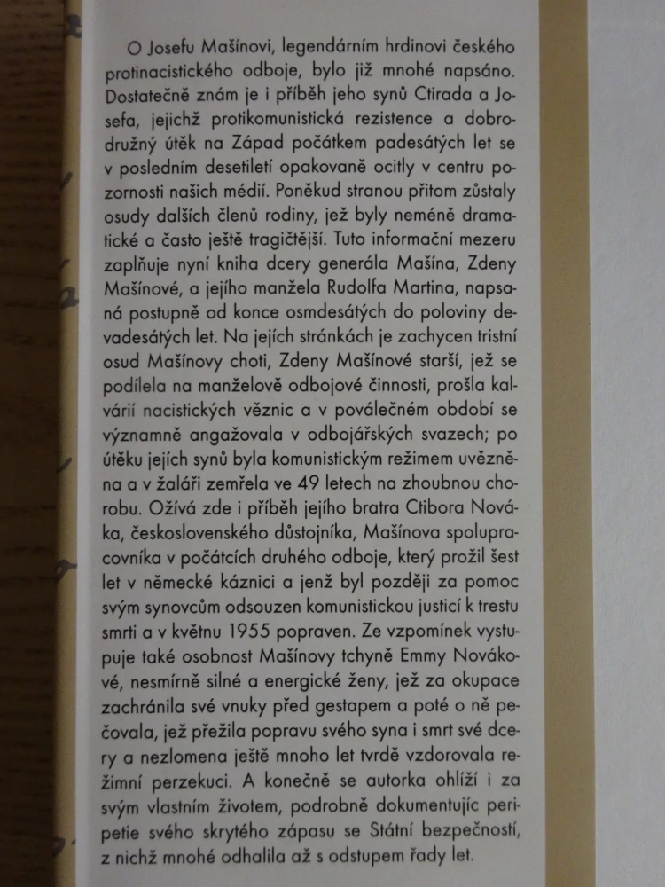 TRAGICKÝ ÚDĚL RODINY MAŠÍNŮ, ČTYŘI ČESKÉ OSUDY, ZDENA MAŠÍNOVÁ, RUDOLF MARTIN, **an