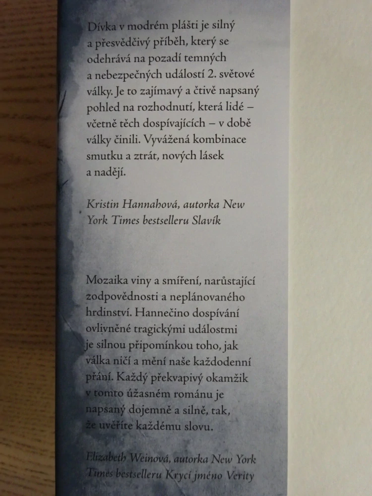DÍVKA V MODRÉM PLÁŠTI, MONICA HESSEOVÁ, **an