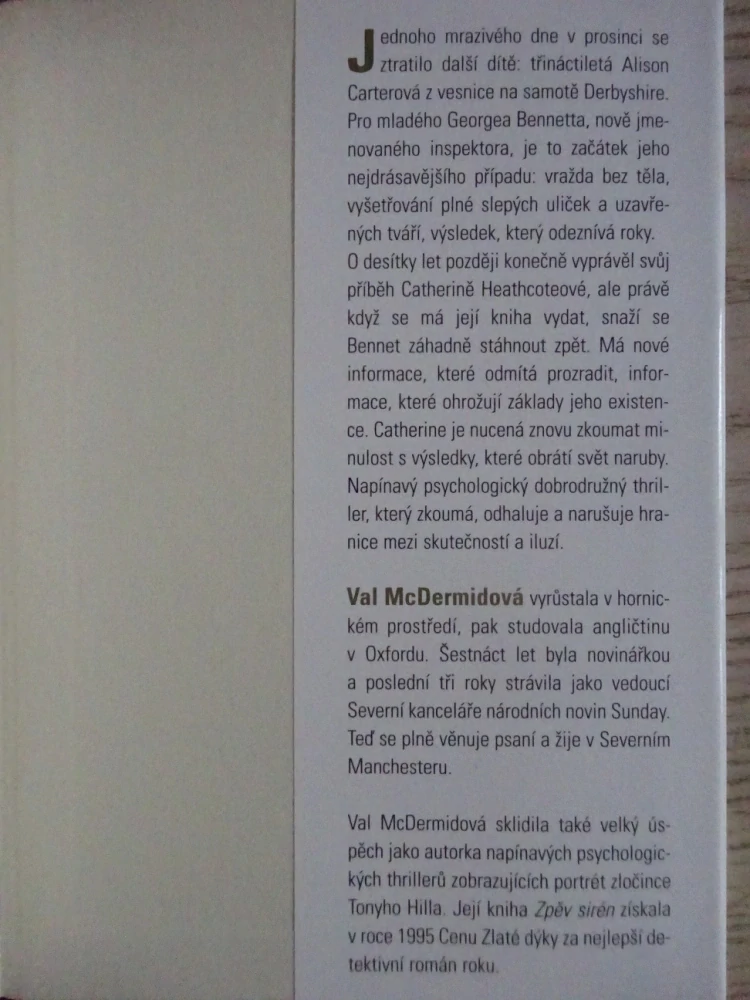 POPRAVIŠTĚ, VAL MCDERMIDOVÁ, **an