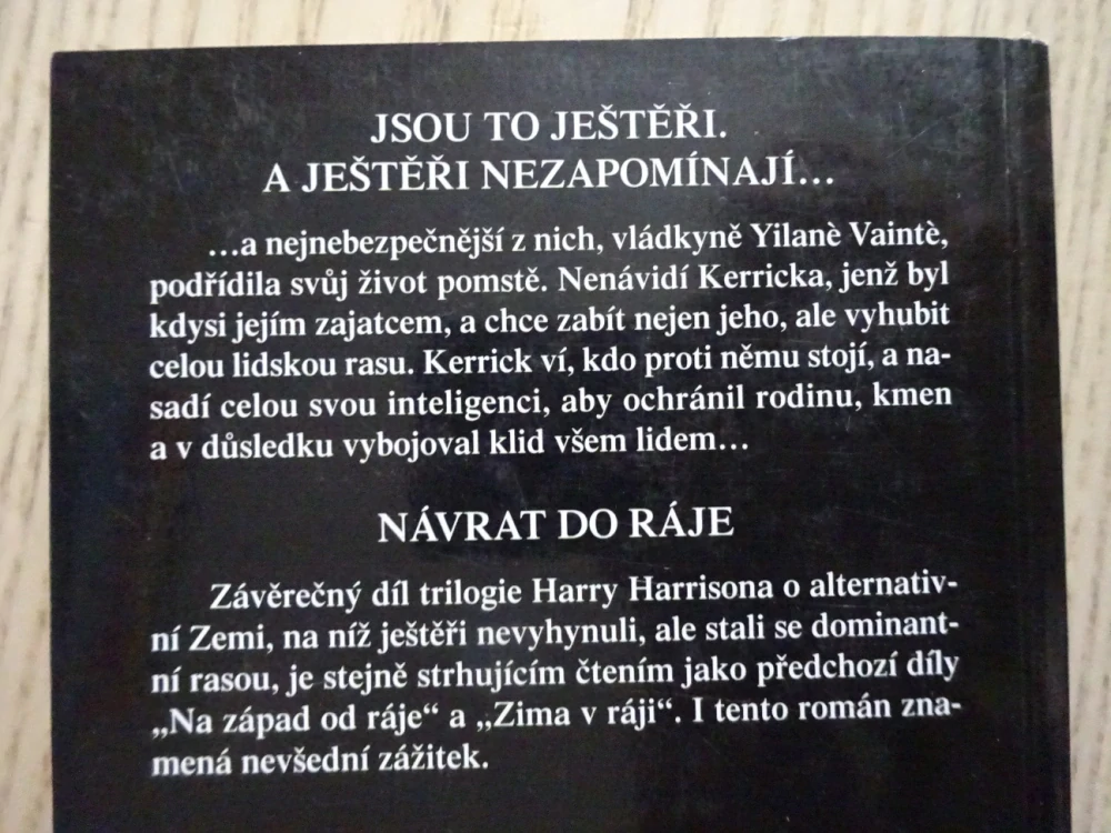 NÁVRAT DO RÁJE, HARRY HARRISON, **an