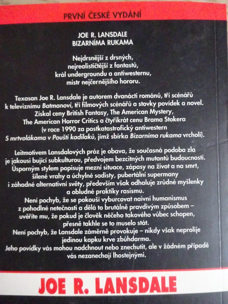 BIZARNÍMA RUKAMA, JOE R. LANDSDALE, **an