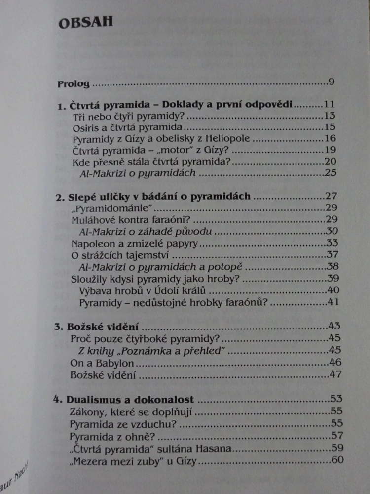 ČTVRTÁ PYRAMIDA, MANFRED DIMDE, **an