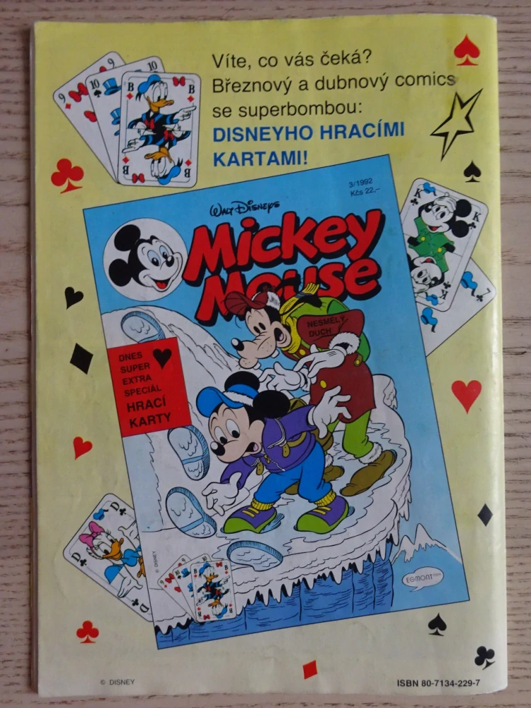 MICKEY MOUSE, KOMIKS, DISNEY, 2/1992