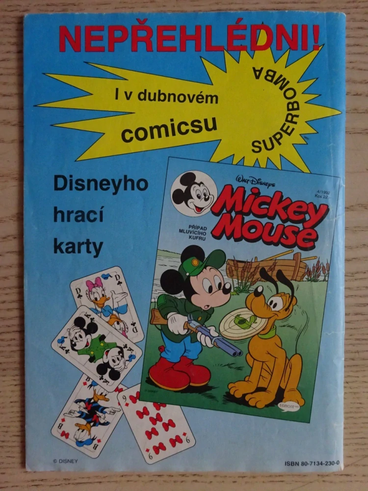 MICKEY MOUSE, KOMIKS, DISNEY, 3/1992