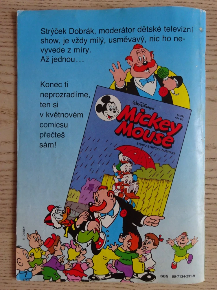 MICKEY MOUSE, KOMIKS, DISNEY, 4/1992