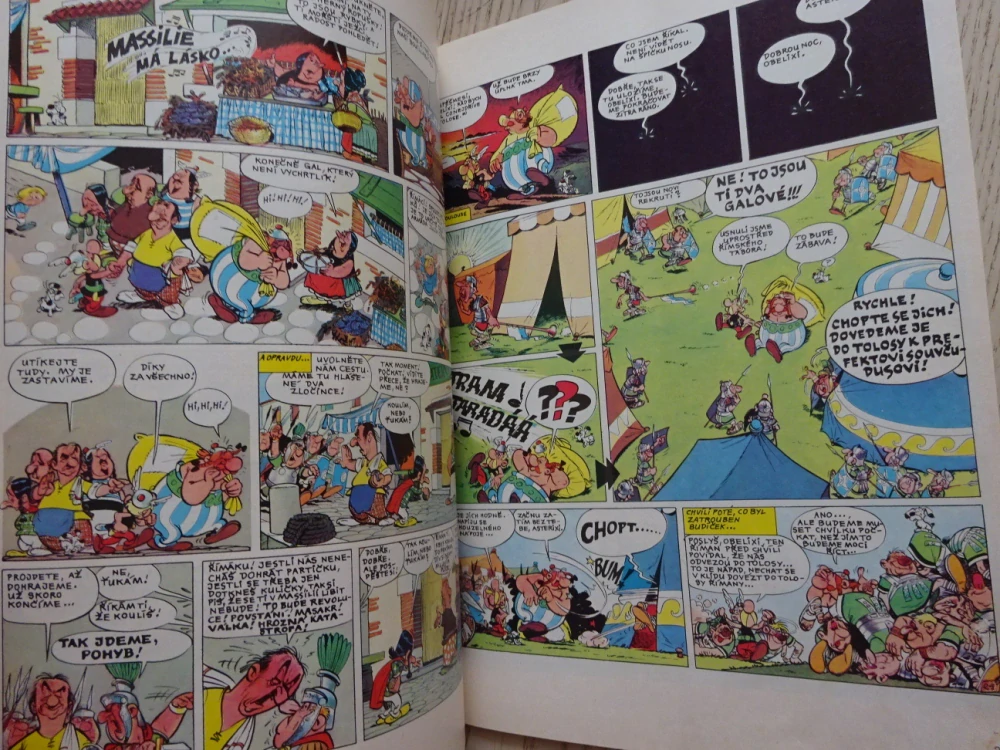 ASTERIX A CESTA KOLEM GALIE, KOMIKS, UDERZO, **an