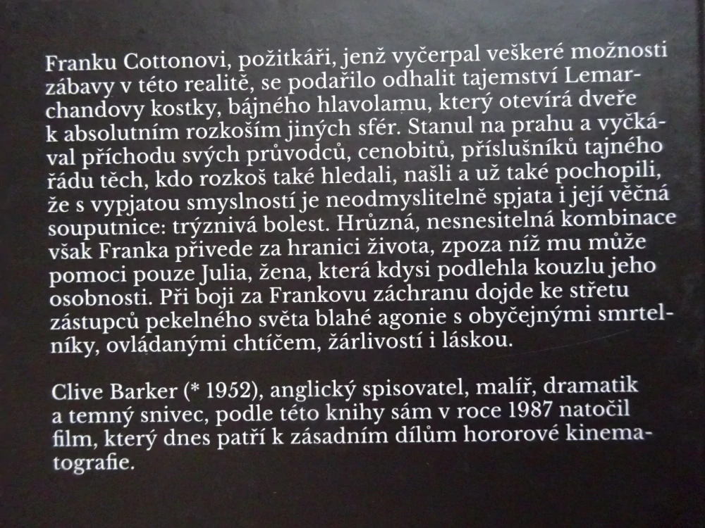 HELLRAISER, CLIVE BARKER, **an