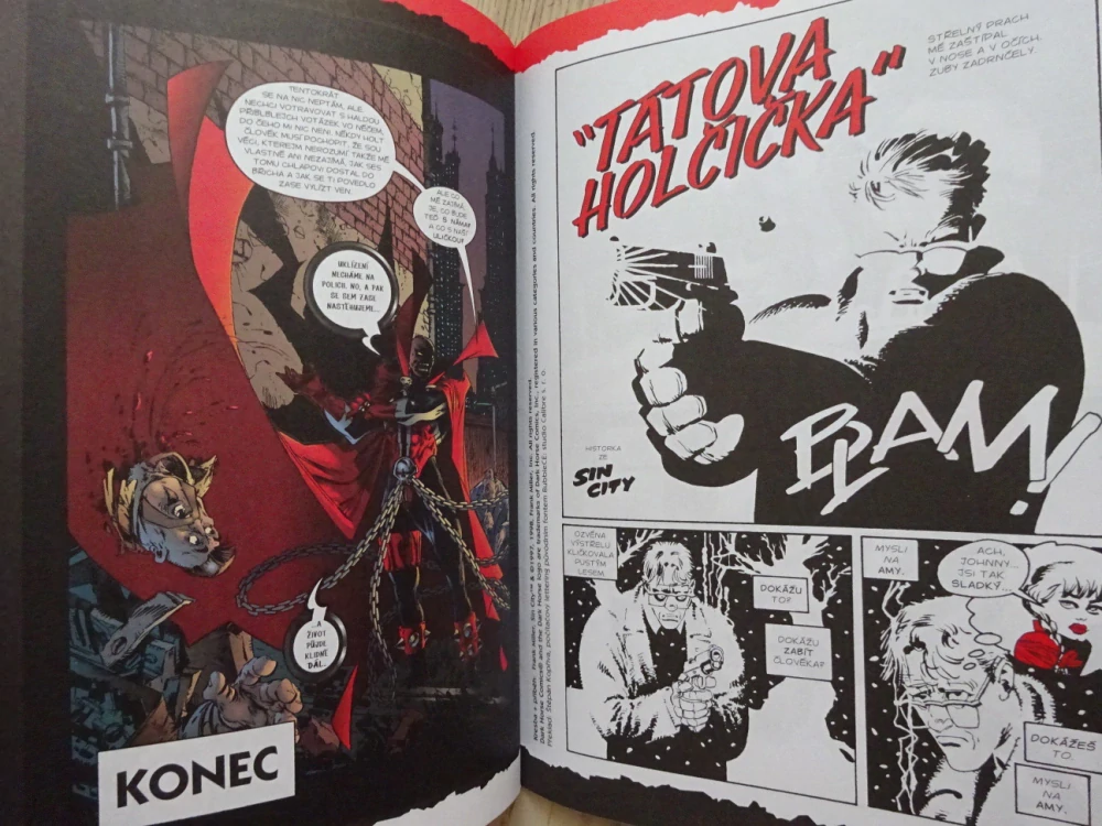 KOMIKS CREW, 10/98, SPAWN, SIN CITY, BATMAN