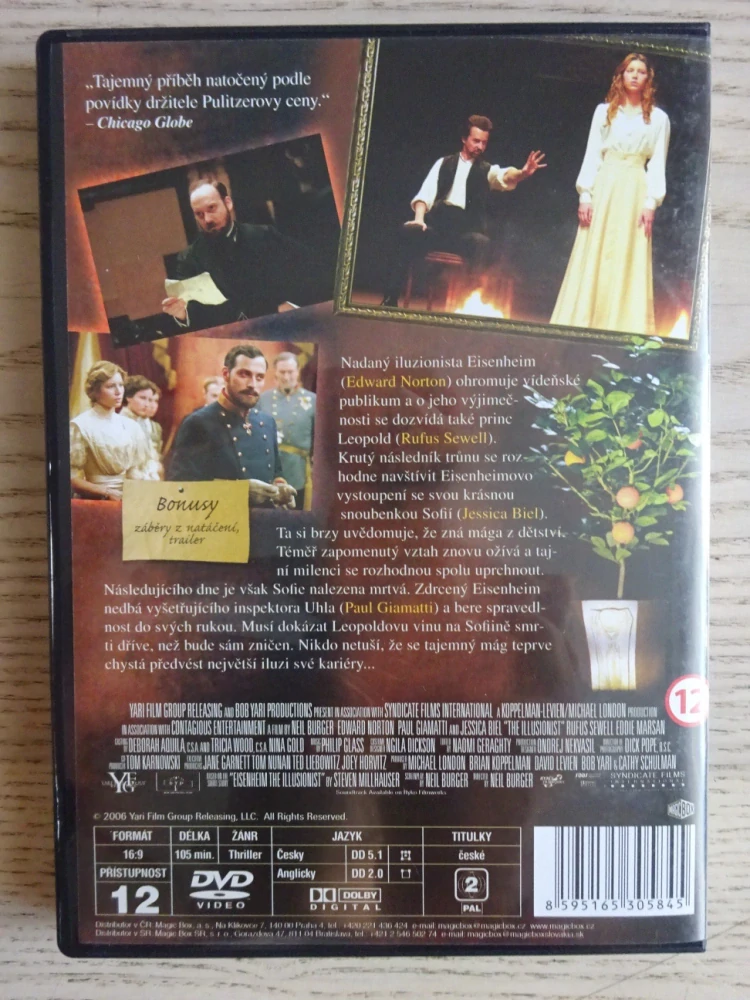 ILUZIONISTA, DVD FILM