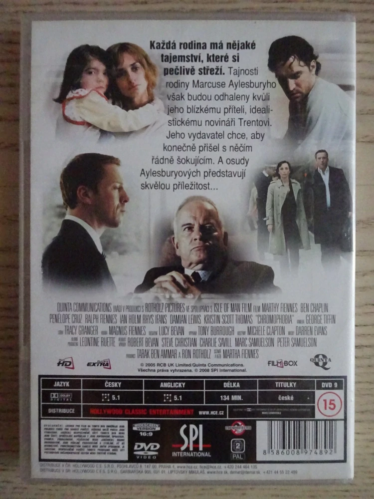 CHROMOFOBIE, DVD FILM