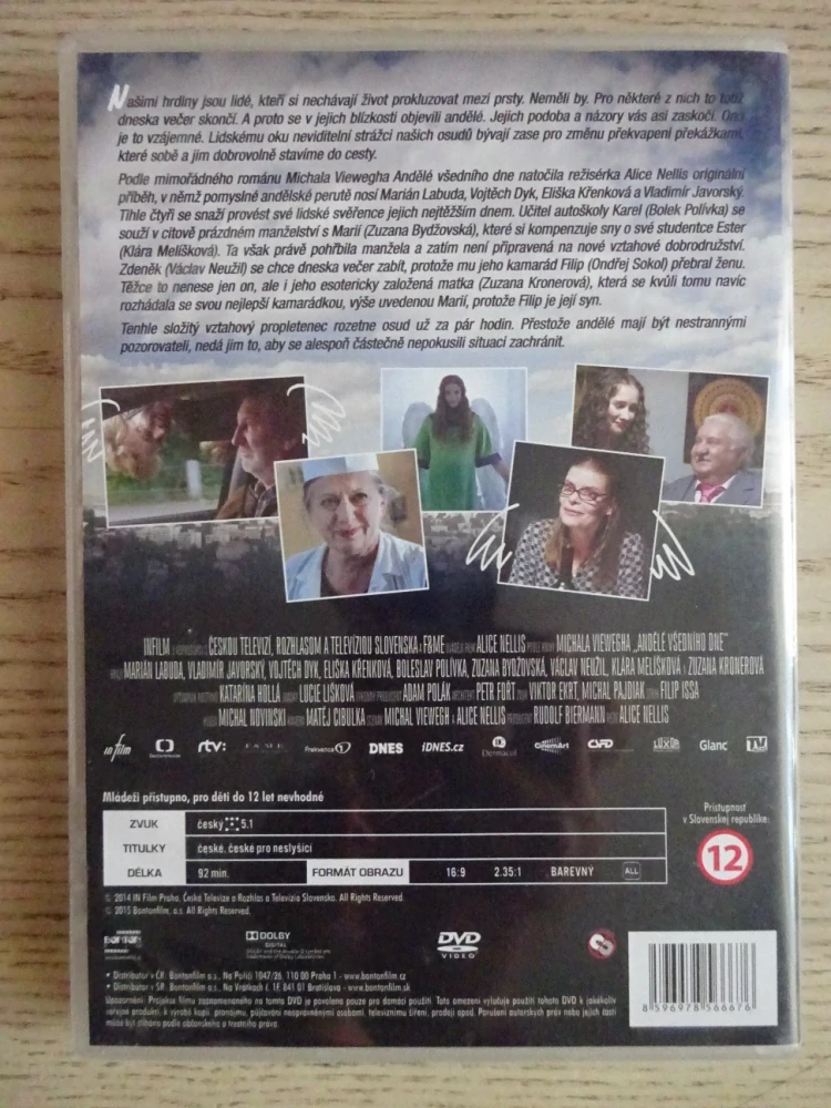ANDĚLÉ VŠEDNÍHO DNE, DVD FILM ČR