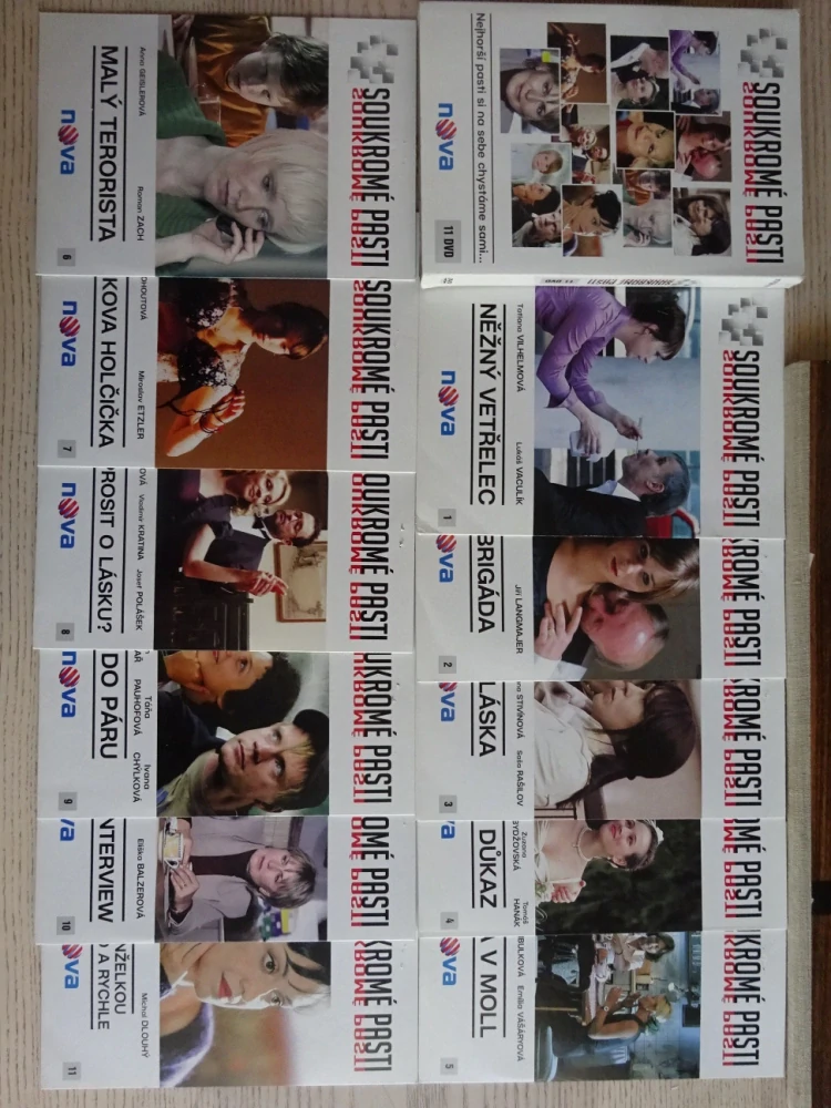 SOUKROMÉ PASTI, 11X DVD FILM ČR