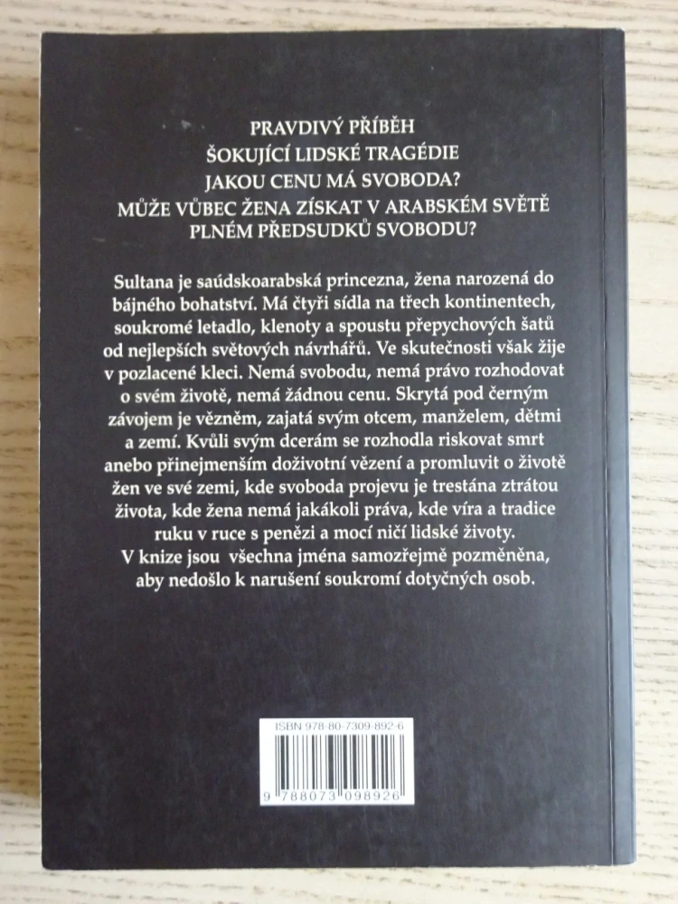 PRINCEZNA SULTANA, ŽIVOT POD ZÁVOJEM, JEAN SASSONOVÁ, **an