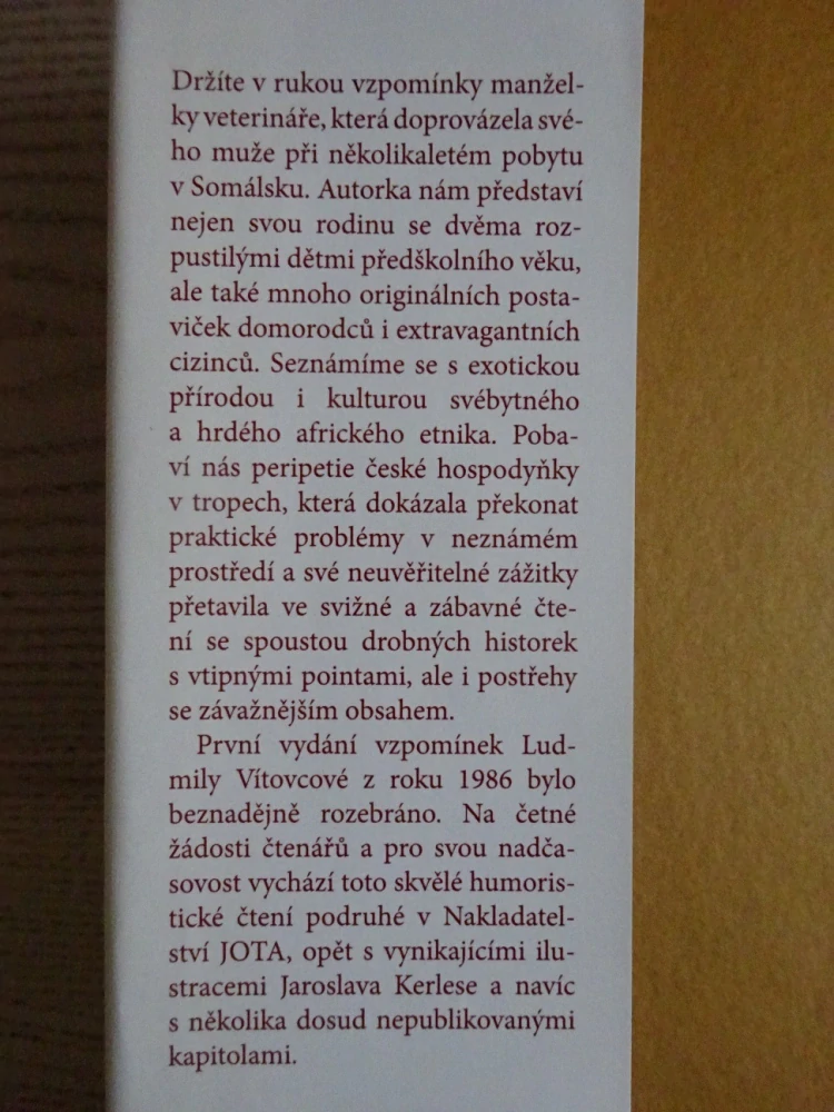 JÁ A TROPY, LUDMILA VÍTOVCOVÁ, **an