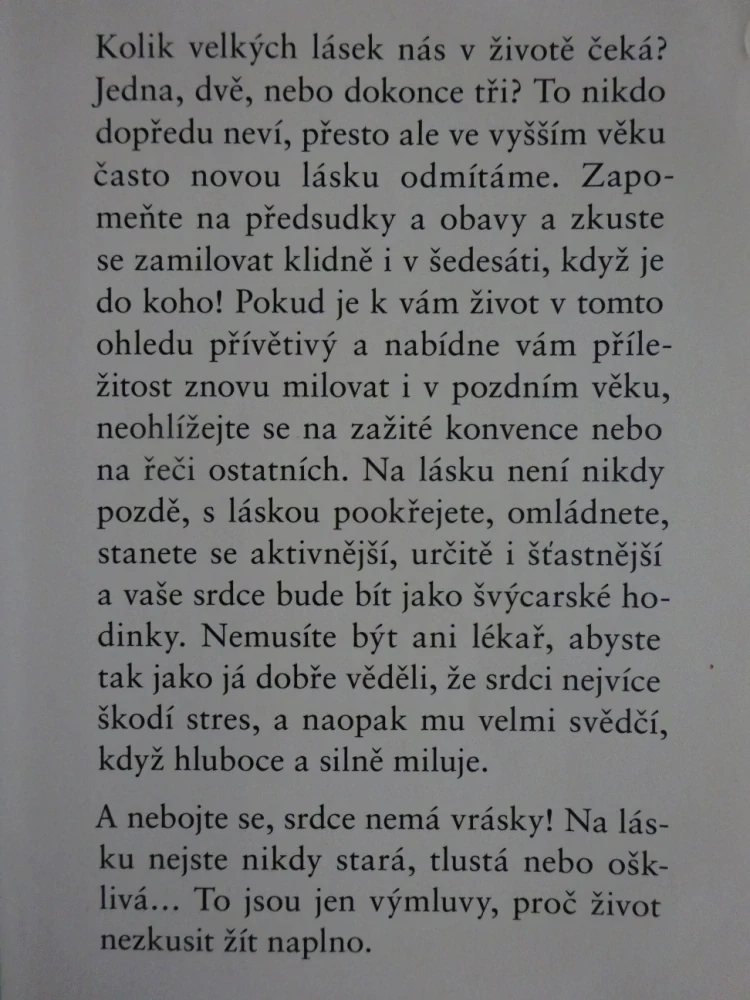 SRDCE NEMÁ VRÁSKY, BLANKA MALÁ, **an