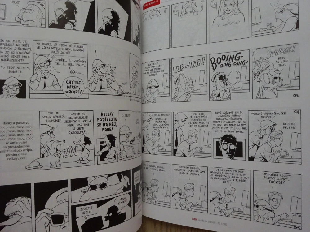 KOMIKS CREW 2, 45/2015, MEZI ŘÁDKY, SAM A TWITCH, LIBERTY MEADOWS