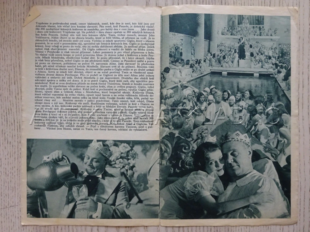 DOBRODRUŽSTVÍ KRÁLE PAUSOLA, E. JANNINGS, BIO PROGRAM Č. 74, 1933